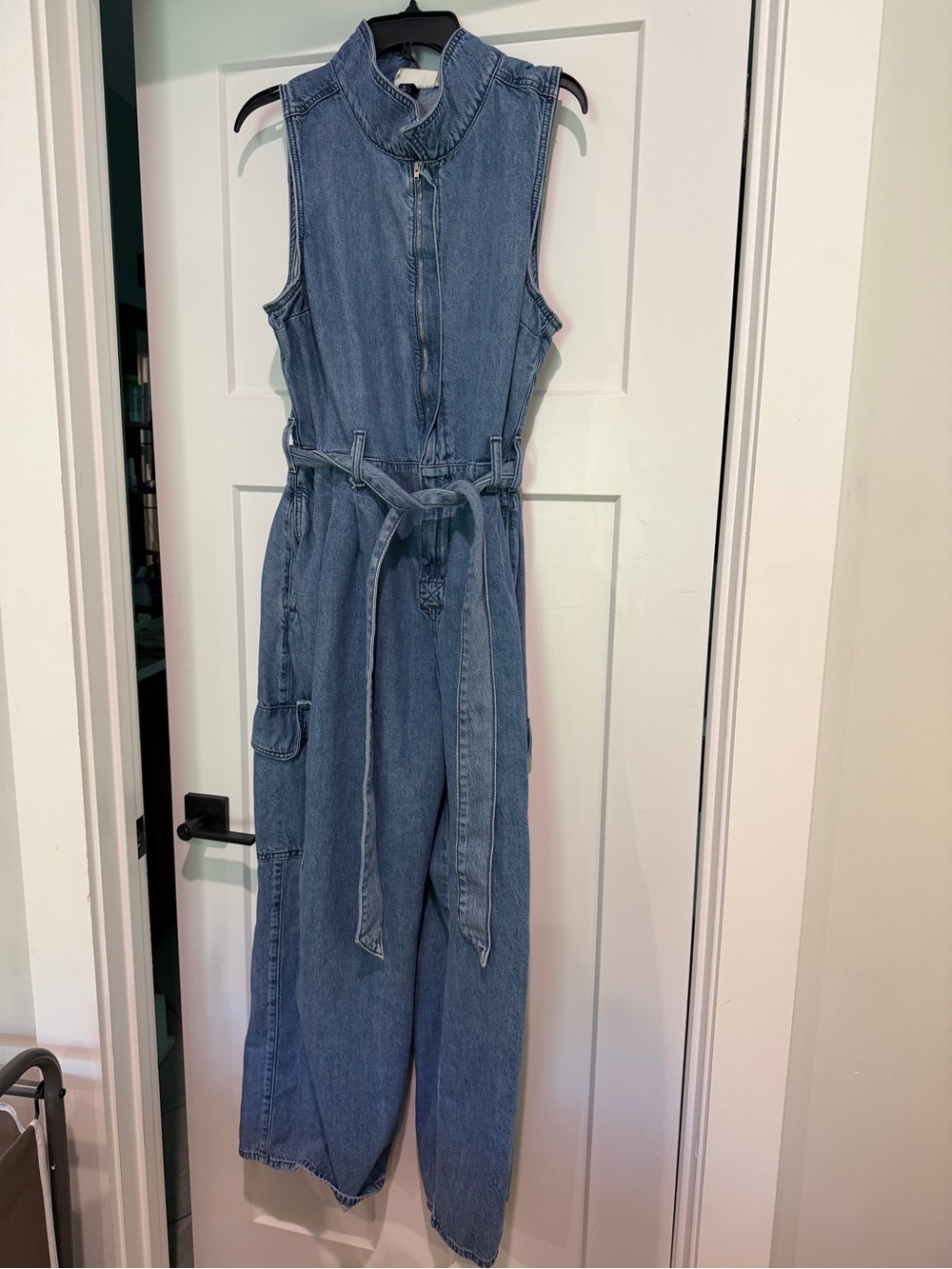 UNIVERSAL THREAD Denim Sleeveless Jumpsuit-Size 16